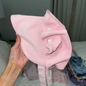 The Beaufort bonnet company corduroy palm beach pink bonnet. Size medium (9-24m)